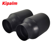 Load image into Gallery viewer, 1pcs Kipalm Black 4 Inch Exhaust Pipe Tip Factory Export Car Truck Pipe Stainless Steel Muffler