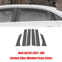 Load image into Gallery viewer, Car Carbon Fiber Interior Stickers for Audi A3 S3 2021-2022 LHD Decoration Frame Cover