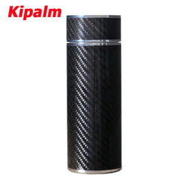 350ml 220ml Thermos Cup Carbon Fiber Travel Mug Tumbler Double Wall Insulated Stainless Steel for Car Home Outdoor Office