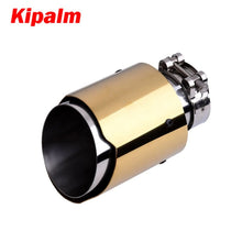 Load image into Gallery viewer, Carmon Universal Stainless Steel Tip Golden Color Muffler for BMW BENZ Audi VW Golf Car Exhaust
