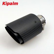 Load image into Gallery viewer, BMW BENZ Audi S3 (8V) Matte Twill Carbon Fibre Car Exhaust Tip Black Coated Stainless Steel Muffler Tip Tail Pipe