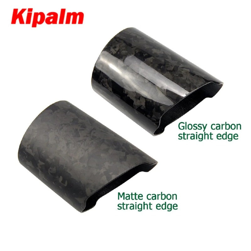 Kipalm Forged Carbon Fiber Akrapovic Authentic Cover Muffler Pipe Tip Cover Housing Car Universal Exhaust Case