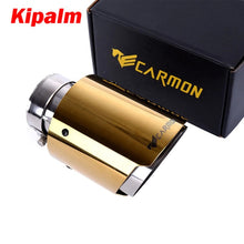 Load image into Gallery viewer, Carmon Universal Stainless Steel Tip Golden Color Muffler for BMW BENZ Audi VW Golf Car Exhaust