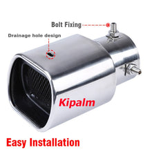 Load image into Gallery viewer, Universal Polished Stainless Steel Rectangular Exhaust Muffler Nozzle for Audi Benz VW BMW
