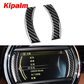 Carbon Fiber Mini Cooper F60 Console Navigation Screen Frame Sticker for Mini Cooper Accessories