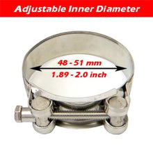 Load image into Gallery viewer, Kipalm Universal 304 Stainless Steel Clamp Exhaust Clip For Slip-on Type Car Motorcycle Muffler Sile