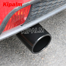 Load image into Gallery viewer, 1 Piece Car Universal Black Coated Stainless Steel Exhaust Pipe Muffler Tips for Audi VW Golf BMW Toyota Honda Parts