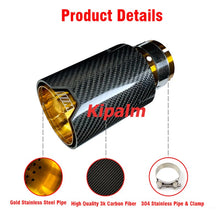 Load image into Gallery viewer, 2PCS M Performance Style Design Carbon Fiber Exhaust Tips Muffler Pipe 170mm Length for BMW F30 F31 F20 F22