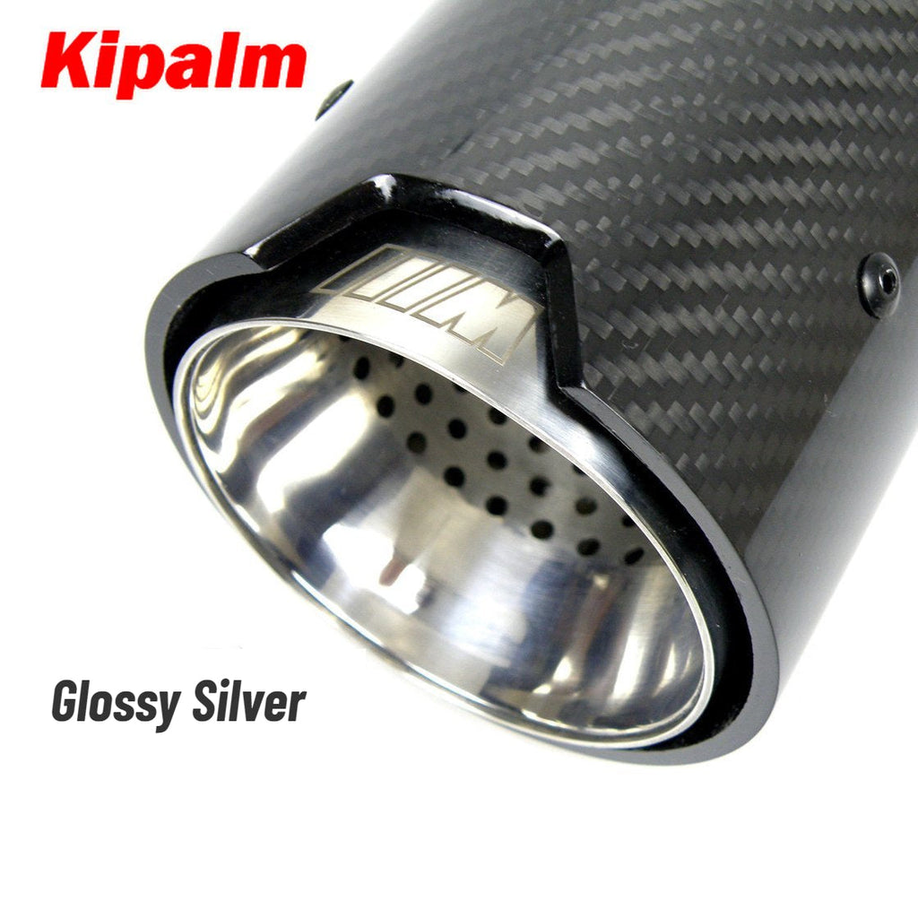 1PC Customize 170mm Long M Performance Carbon Fiber Exhaust Tips Muffler Pipe for BMW M3 M4 M5