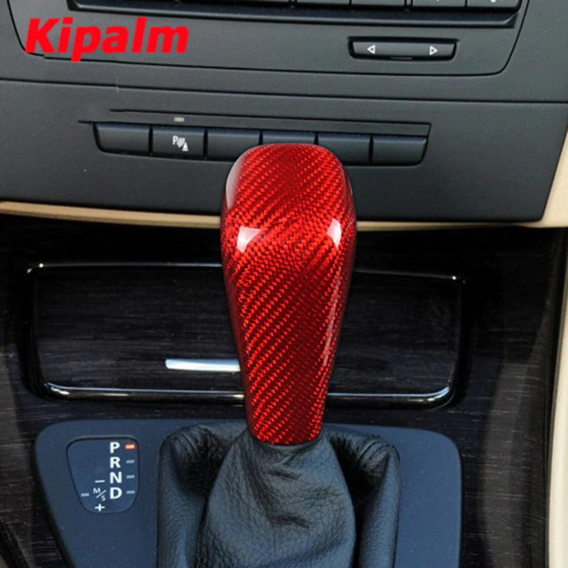 Car Interior Accessories E90 Carbon Fiber Gear Shift Trim For BMW E92 E60 3 Series 5 Series