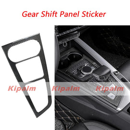 Car Carbon Fiber Gear Side Frame Gear Panel Decorative Sticker for Audi A4 A5