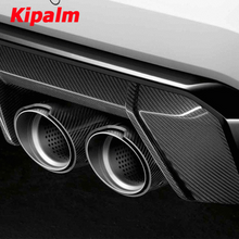 Load image into Gallery viewer, 4 Piece/set SandBlasting Stainless Steel Carbon Fiber Exhaut Tip Matte Silver Tail Pipe for BMW M3 G80 M4 G82 G83