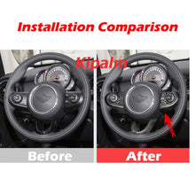 Load image into Gallery viewer, 3PCS for Mini F Series Clubman F54 F55 F56 Cabrio F57 Countryman F60 Carbon Fiber Steering Wheel Button Cover Kit