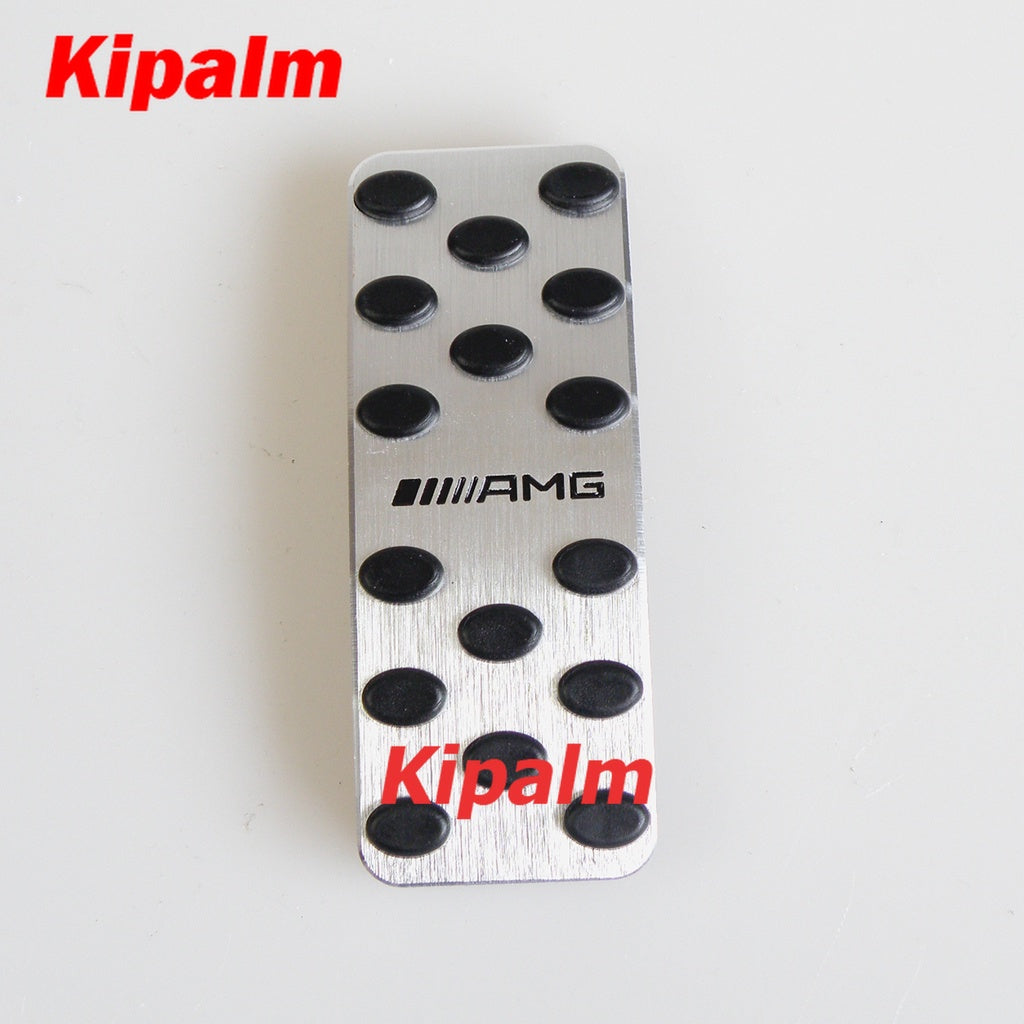 No Drill Gas Accelerator Brake Pedal Plate Pad for Mercedes Benz A B R ML GL GLS GLE GLA CLASS LHD AT AMG LOGO