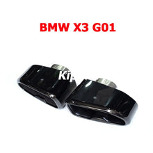 Load image into Gallery viewer, 1 Pair Stainless Steel Original Muffler Pipe for BMW X3 G01 X4 G02 Exhaust Tip