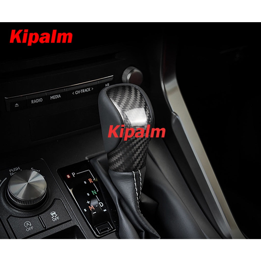 1pcs Auto Interior Accessories Carbon Fiber Gear Shift Knob Cover for Lexus ES RX GS IS NX 200t RC ES200 RX200t