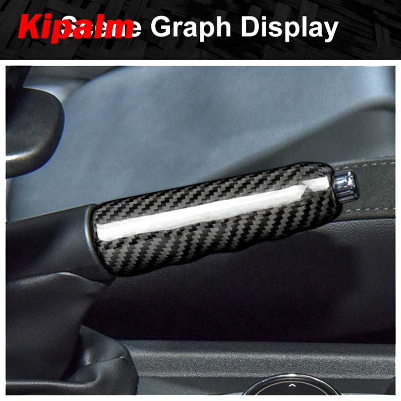 Hard Carbon Fiber Hand Brake Grip Covers Trim for Mini Cooper F55 Hardtop F57 F56 Hatchback