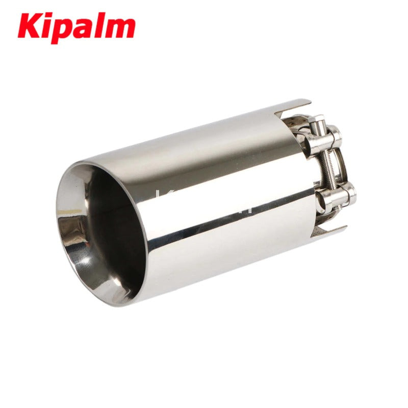 Customized Logo Stainless Steel Exhaust Muffler Car Mirror Polished Exhaust Tip