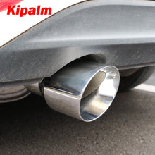 Load image into Gallery viewer, 1pcs Slanted Edge Burnt Blue sliver Stainless Steel Exhaust Tip Tail End Pipe Muffler Tips