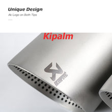Load image into Gallery viewer, Dual Sand Blasting Stainless Steel Exhaust Tail Tips for VW Golf Tiguan R MK7 Golf 6 with AK logo