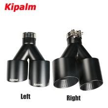 Load image into Gallery viewer, Black Stainless Steel Exhaust Tail Tips for VW Golf R MK7 Golf 6 Exhaust Muffler Pipes with Akrapovic Logo