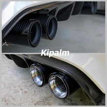 Load image into Gallery viewer, 4pcs M Logo Carbon Fiber Exhaust Tip Muffler Cutter for BMW M2 F87 M3 F80 M4 F82 F83 M6 F06 F12 F13