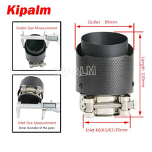 Load image into Gallery viewer, 4pcs M Performance Carbon Fiber Exhaust Muffler Tips for BMW M3 M4 F80 F82 F83