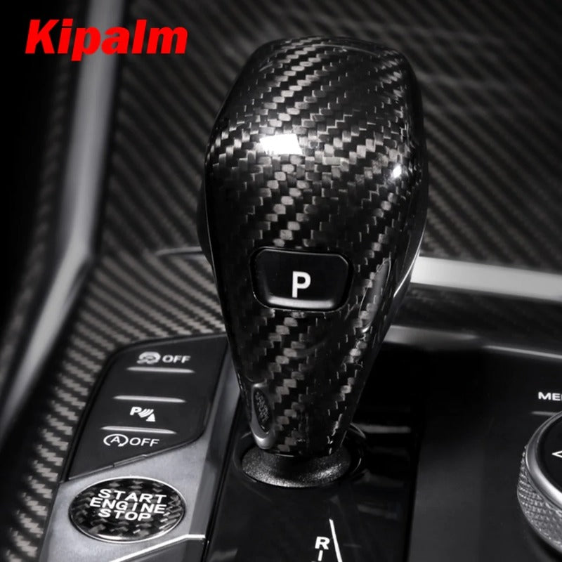 Real Carbon Fiber Gear Shift Knob Cover for New BMW 3 Series G20 G28 Carbon Fiber Stickers