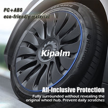 Load image into Gallery viewer, 4PCS Tesla Model Y 2023 Symmetrical Full Coverage Sport 19 Inch Wheel Cover Cap Replacement Vehicle Hubcaps Accessories