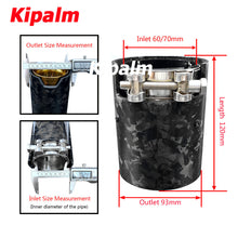 Load image into Gallery viewer, 1PC Forged Carbon Fiber Exhaust Tips for M Performance Muffler Tail Pipe 120mm Length Gold BMW M2 M3 M4 M5 M6