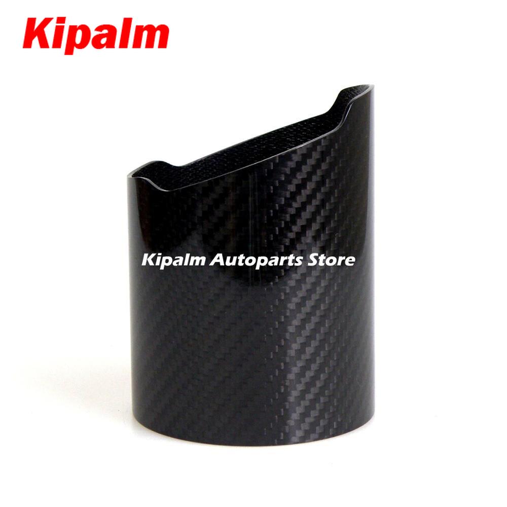 1PCS Car Universal Exhaust Pipe Carbon Fiber Cover Muffler Pipe Case Housing Without Logo