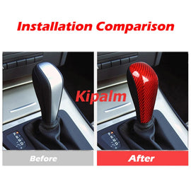 Car Interior Accessories E90 Carbon Fiber Gear Shift Trim For BMW E92 E60 3 Series 5 Series