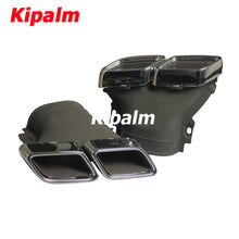 Load image into Gallery viewer, 1 Pair Stainless Steel Exhaust Muffler Square Tip for Benz W213 E260 E300 Modify E63