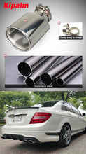 Load image into Gallery viewer, 1 PC Exhaust Tips Stainless Steel Pipe for Mercedes Benz W204 AMG C63 C65 Muffler Modify