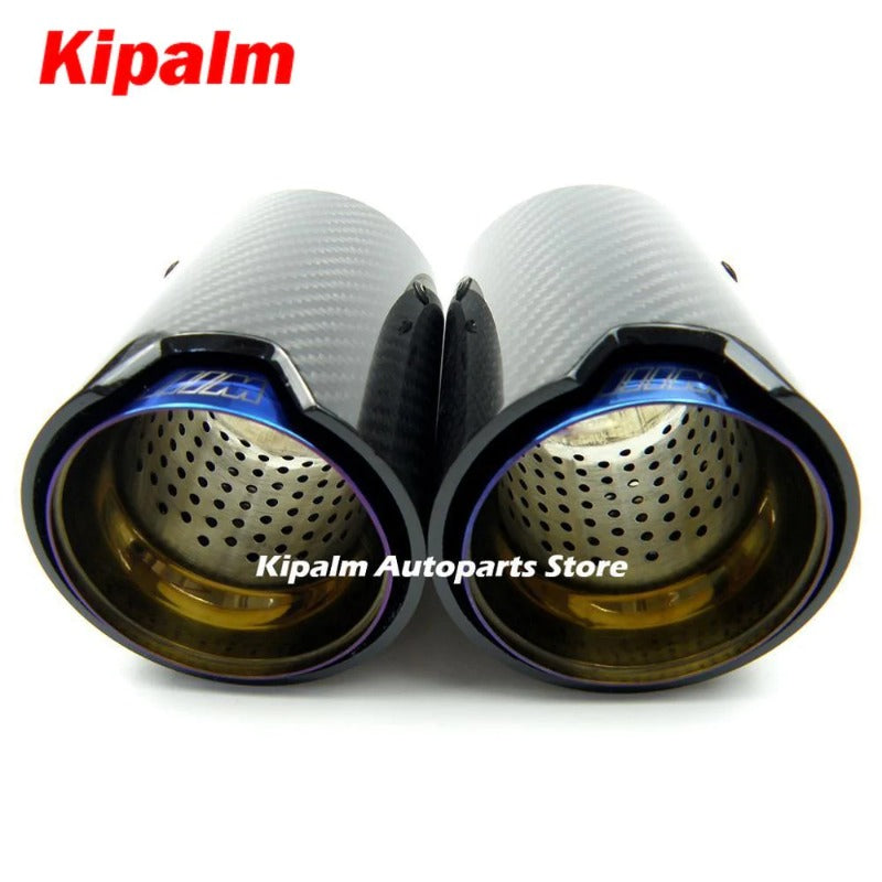 1PC Carbon Fiber 150mm Length Exhaust Tips M Performance Muffler Pipe M2 M3 M4 M5 M6