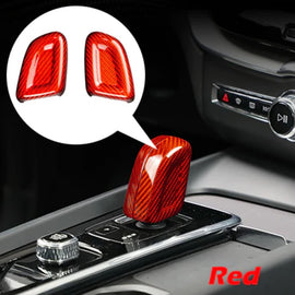 Dry Carbon Fiber Gear Shift Knob Cover Interior Decorative Trim For Volvo XC40 XC60 XC90 V60 V90 S60 S90 2020-2021