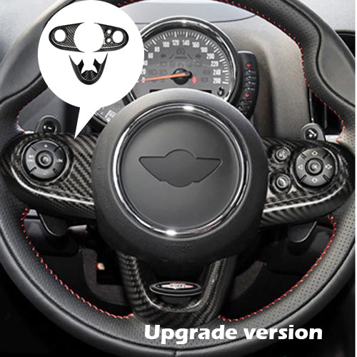 3PCS for Mini F Series Clubman F54 F55 F56 Cabrio F57 Countryman F60 Carbon Fiber Steering Wheel Button Cover Kit