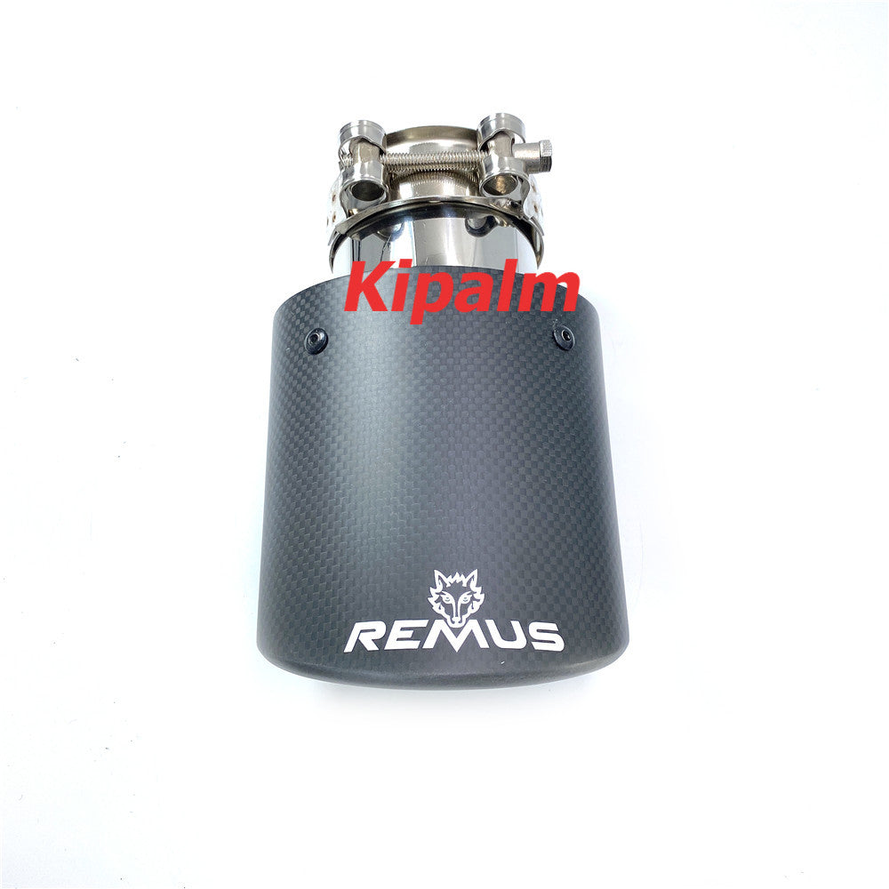 Remus Performance Sport Exhaust Tips Car Universal Oval Matte Carbon Fiber Exhaust Muffler Pipe