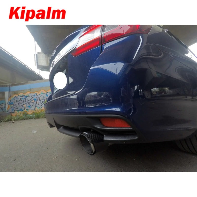 Subaru Levorg Exhaust Pipe Akrapovic Style Carbon Fiber Exhaust Muffler Tips Tailpipe, Special Design
