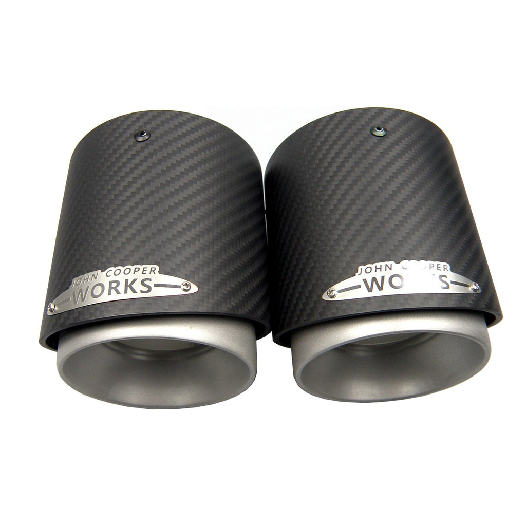 1pcs Matte Carbon Fiber Exhaust Tip Muffler Tips Fit for Mini Cooper R55 R56 R57 R58 R59 R60 R61 F54 F55 F56 F57 F60 Mini Tail Pipe Tip