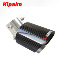 Load image into Gallery viewer, HRV Kicks Livina Tiida Juke Angle Adjustable Bolt-On Akrapovic Exhausts Tailpipes with Anti-drop Rope Carbon Fiber Muffler Tips