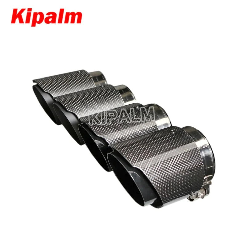 4pcs M Performance Carbon Fiber Exhaust Muffler Tips for BMW M3 M4 F80 F82 F83