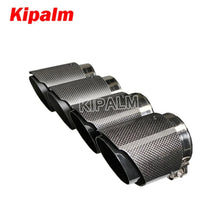 Load image into Gallery viewer, 4pcs M Performance Carbon Fiber Exhaust Muffler Tips for BMW M3 M4 F80 F82 F83