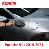 1 Piece Carbon Fiber Carbon Fiber Gas Fuel Oil Tank Cover  for Porsche 911 2019-2021 Car Accessories