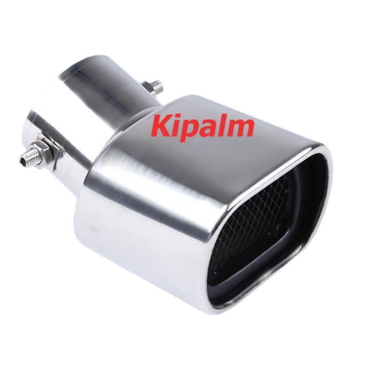 Universal Polished Stainless Steel Rectangular Exhaust Muffler Nozzle for Audi Benz VW BMW