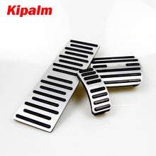 Load image into Gallery viewer, No Drill Aluminum Car Foot Rest Pedal Pads Cover With Rest Pedals Fit Gas Brake Rest Pedal For Audi A4 A5 A6 Q5 AT LHD