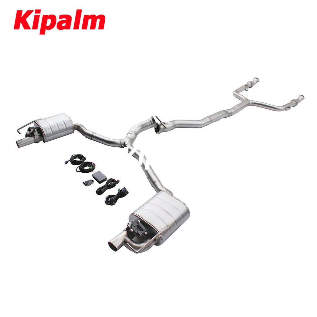 1 Set Mercedes-benz Muffler AMG W205 C205 C43 4 Doors 2018-2020 3.0T with Valve Exhaust Catback