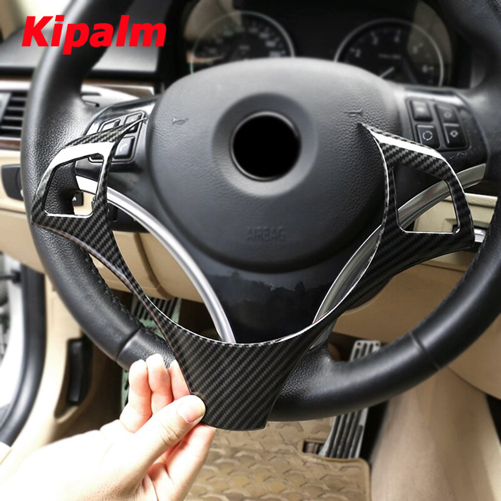 For BMW 3 Series E90 E92 2005-2012 Interior Accessories Carbon Fiber Steering Wheel Decoration