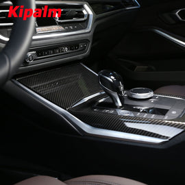 Real Carbon Fiber Interior Accessories Body Kit Gear Shift Panel for For BMW 3 Series 4 Series