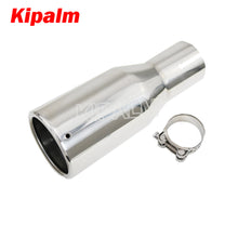 Load image into Gallery viewer, 1 piece Car Universal mirror polished Stainless Steel Exhaust Pipe Muffler Tips for Audi VW Golf BMW Toyota Honda Parts